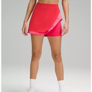 Lululemon Asymmetrical Layered High-Rise Tennis Skirt